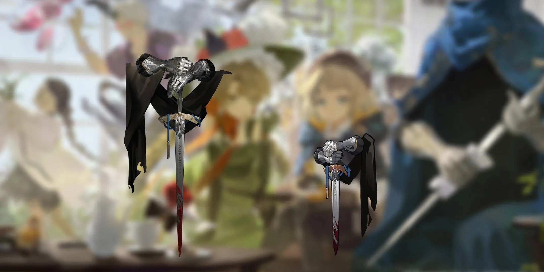 A Knight&rsquo;s gloves holding his famed sword Durandal