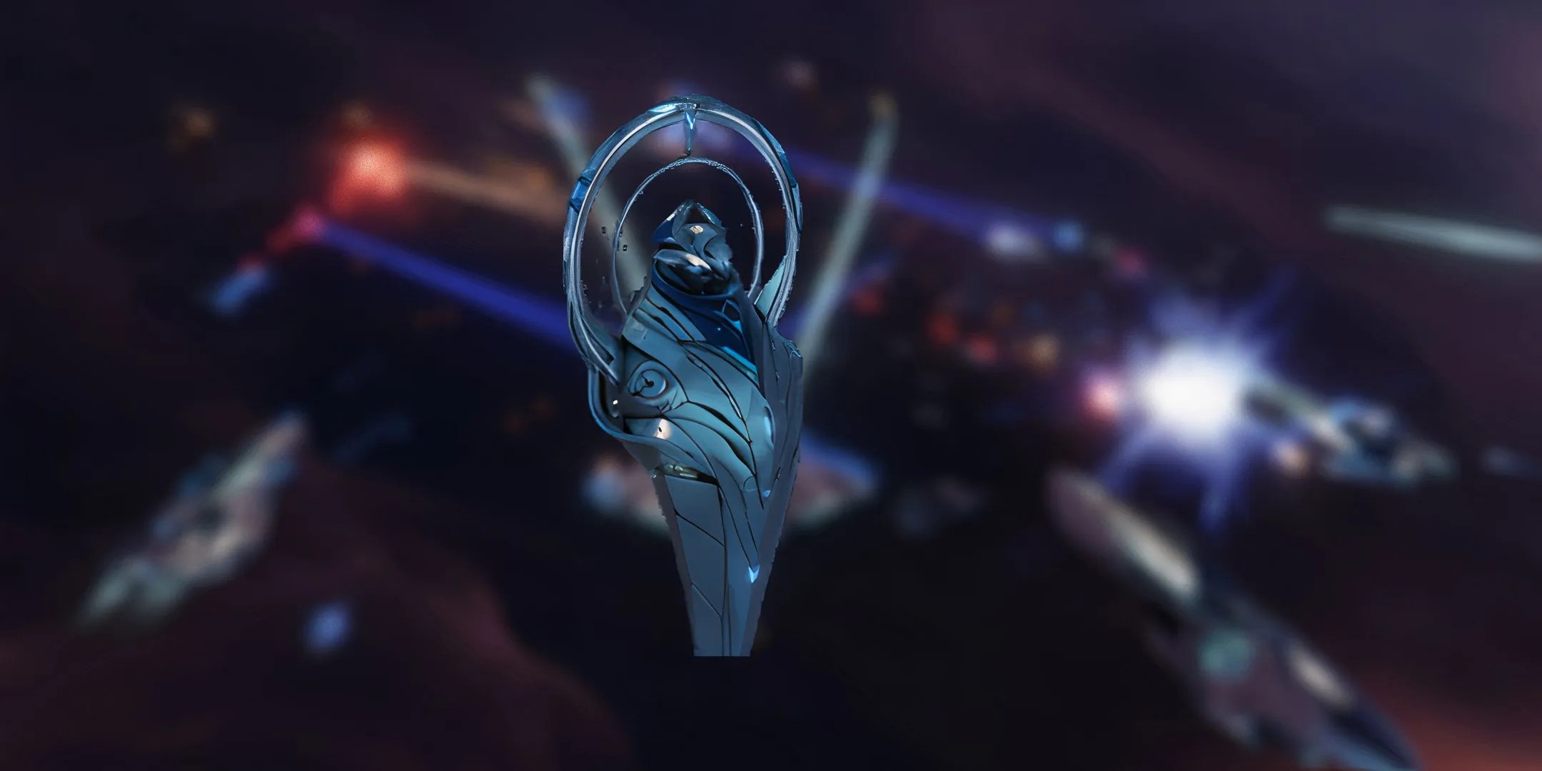Coronata Titan, with a halo over the &lsquo;head&rsquo; of the ship