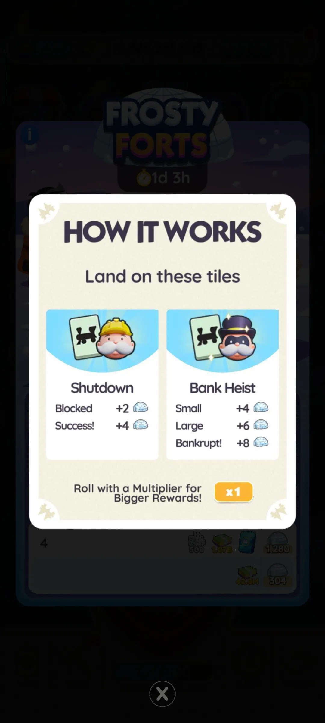 Monopoly Go. Frosty Forts how to play.