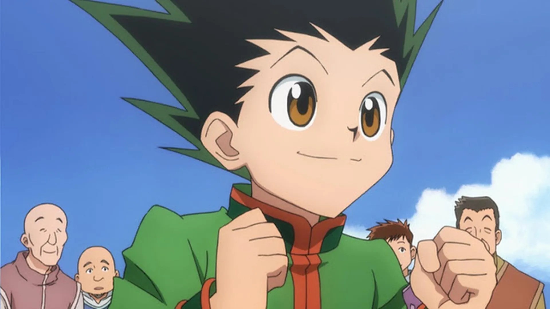 Gon is hyped up in Hunter x Hunter.