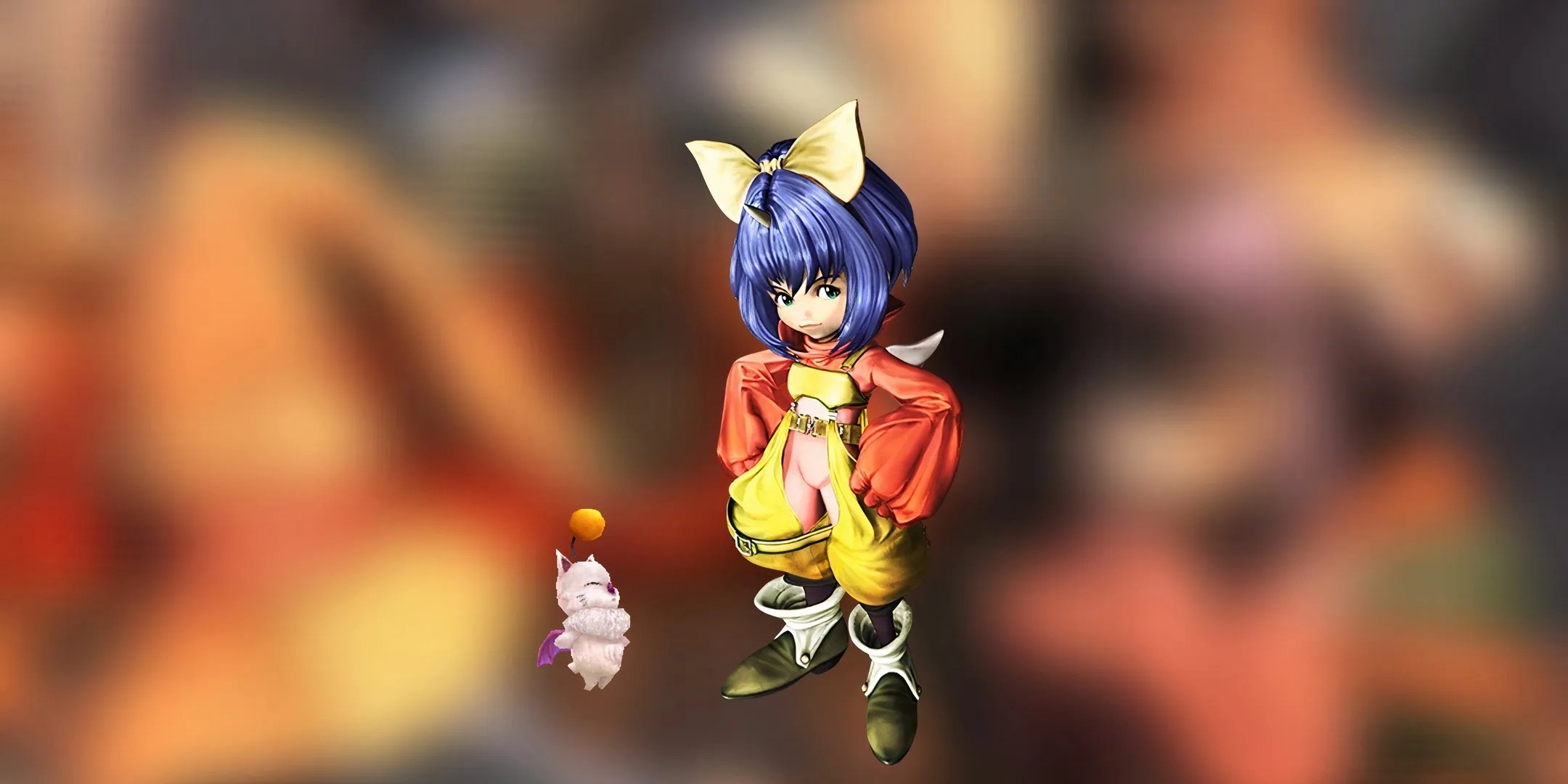 Eiko and Mog stand next to each other from Final Fantasy 9