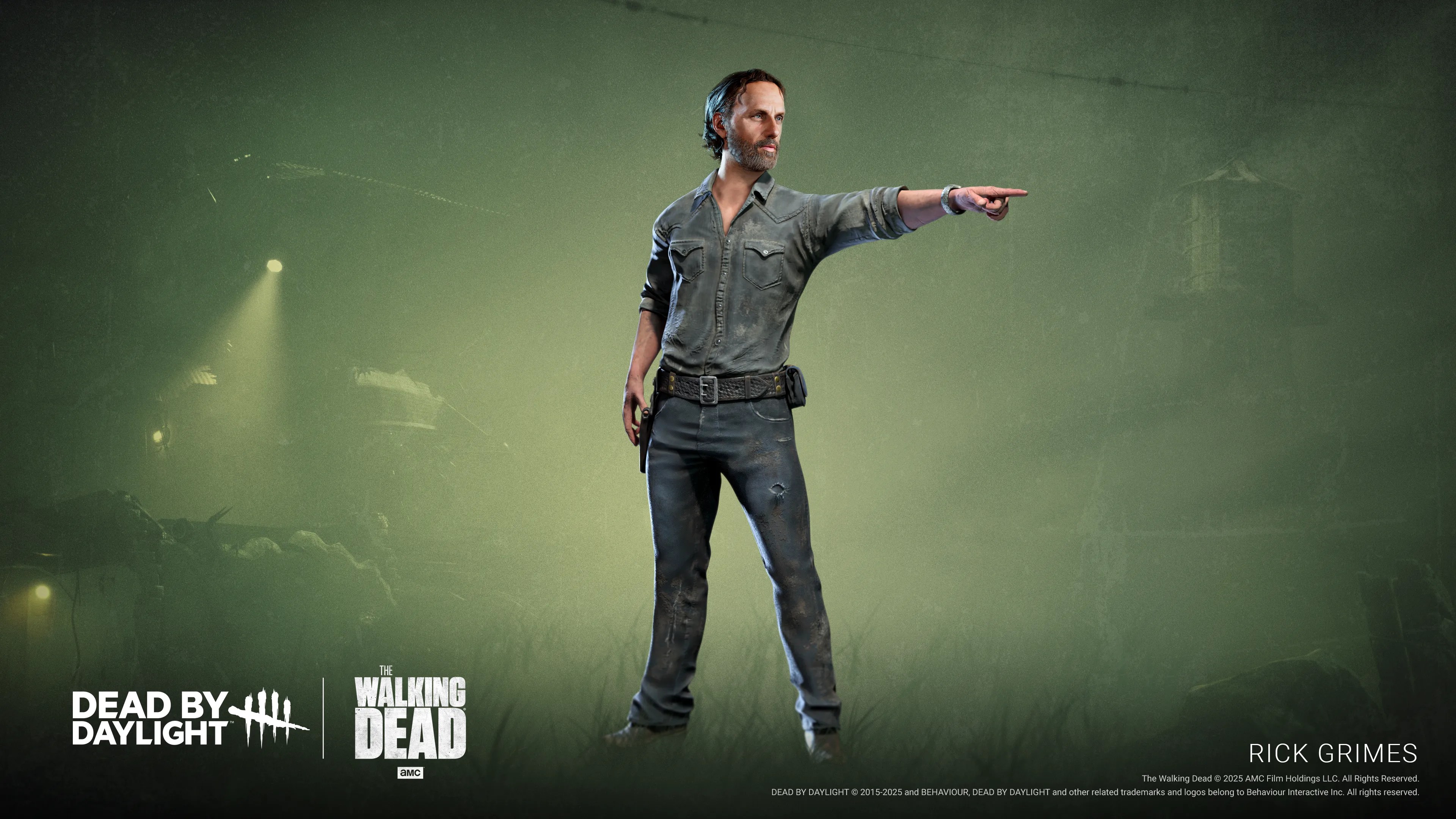The Walking Dead&rsquo;s Rick Grimes in Dead by Daylight.