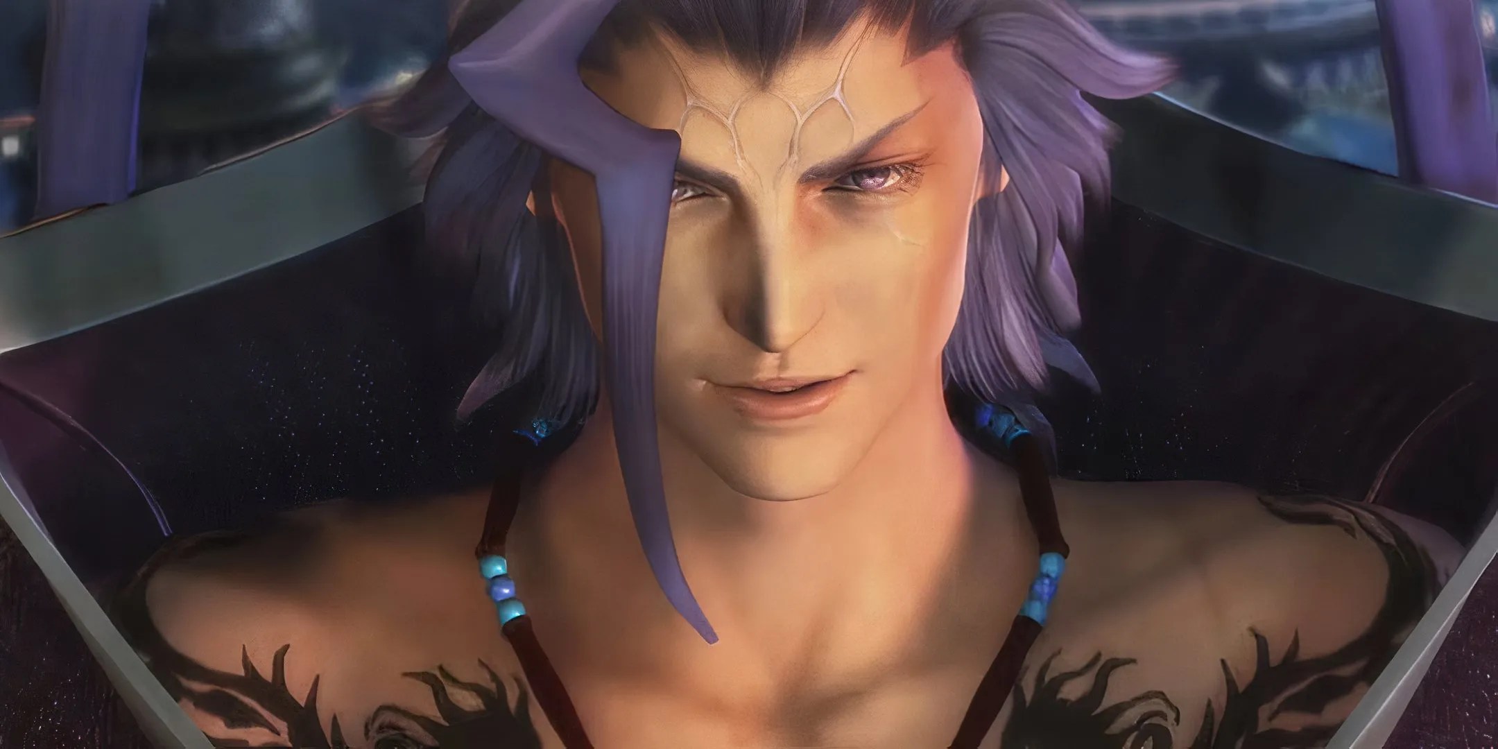 A close-up of Seymour Guado&rsquo;s face from Final Fantasy 10.