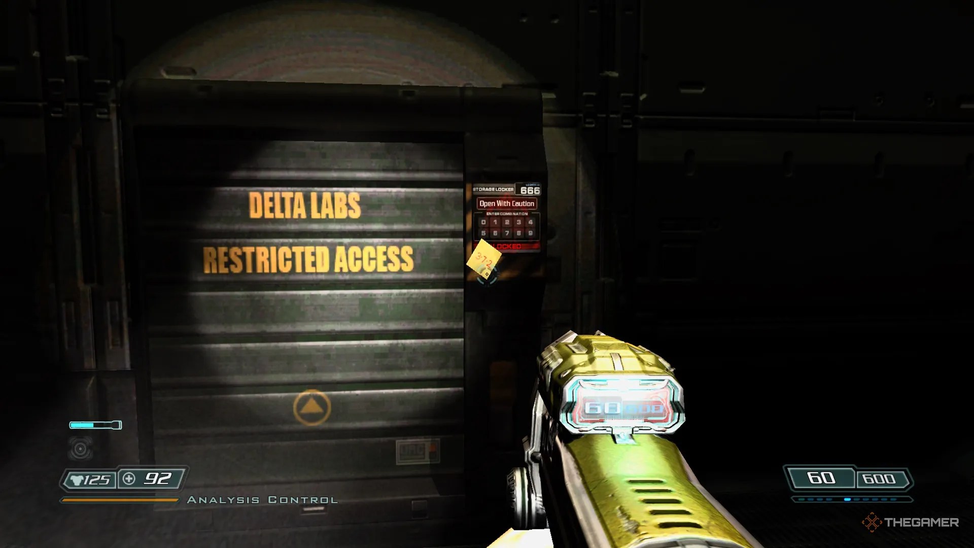 Doom 3 Locker 666 in Analysis Control Room