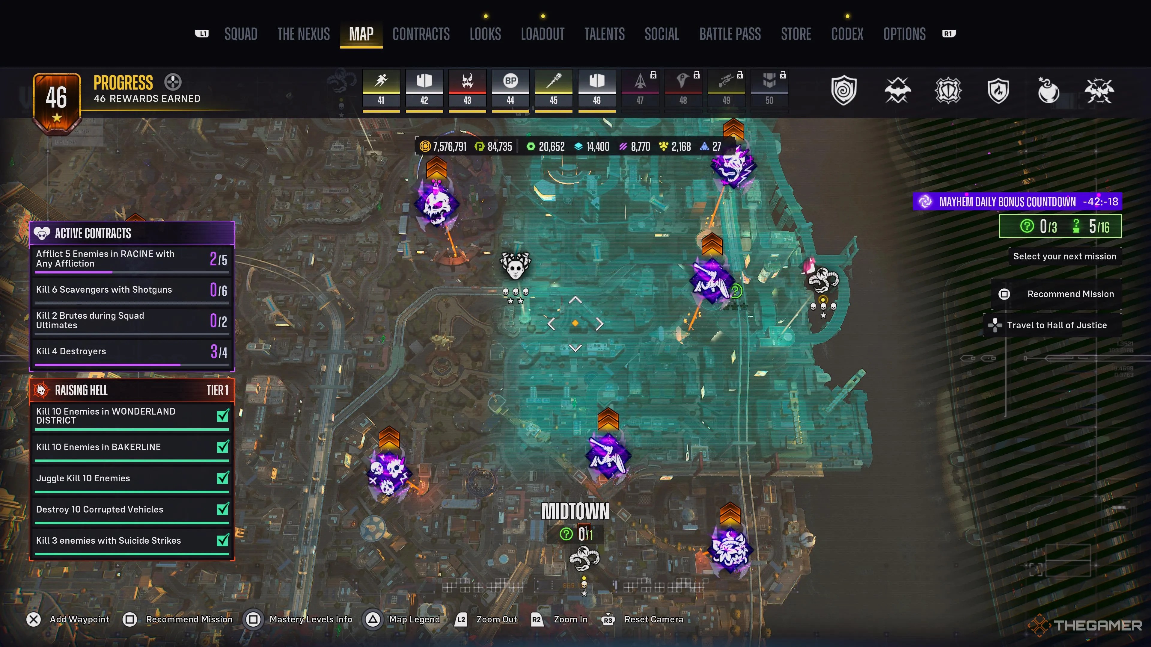 Season 1 map in Suicide Squad: Kill the Justice League