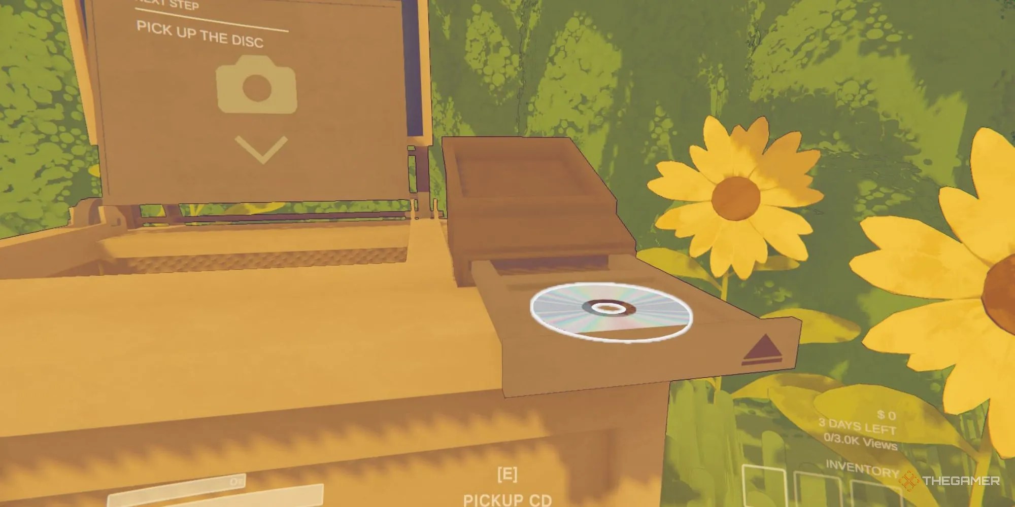 A CD ready to be picked up in Content Warning.