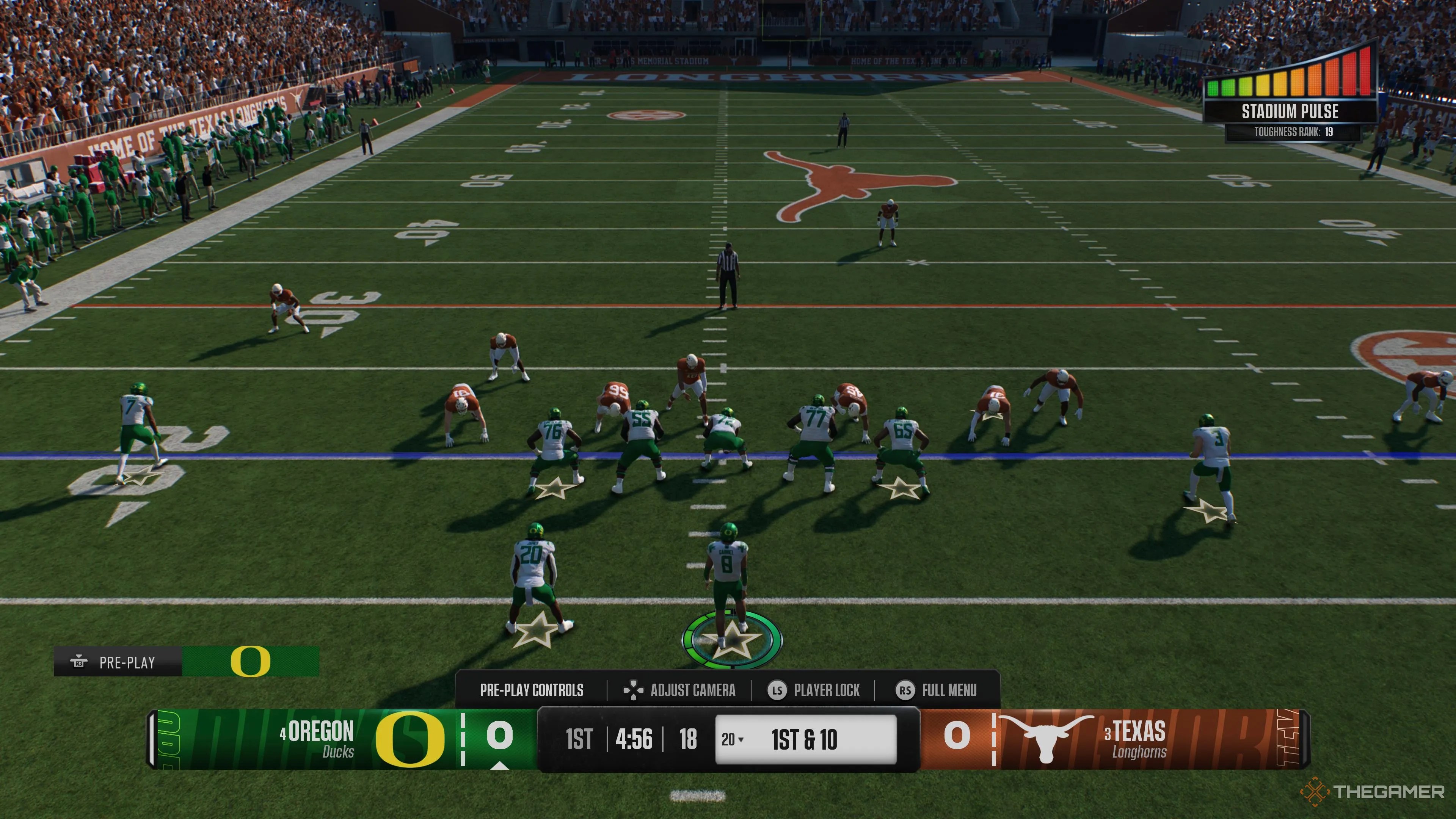 Stadium Pulse in Texas stadium in College Football 25.