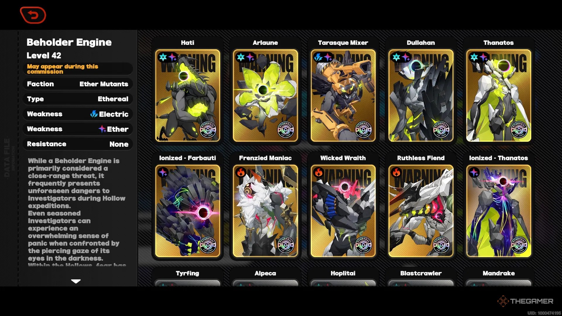 A list of the possible enemies in the Bangboo Golden Town commission in Zenless Zone Zero.