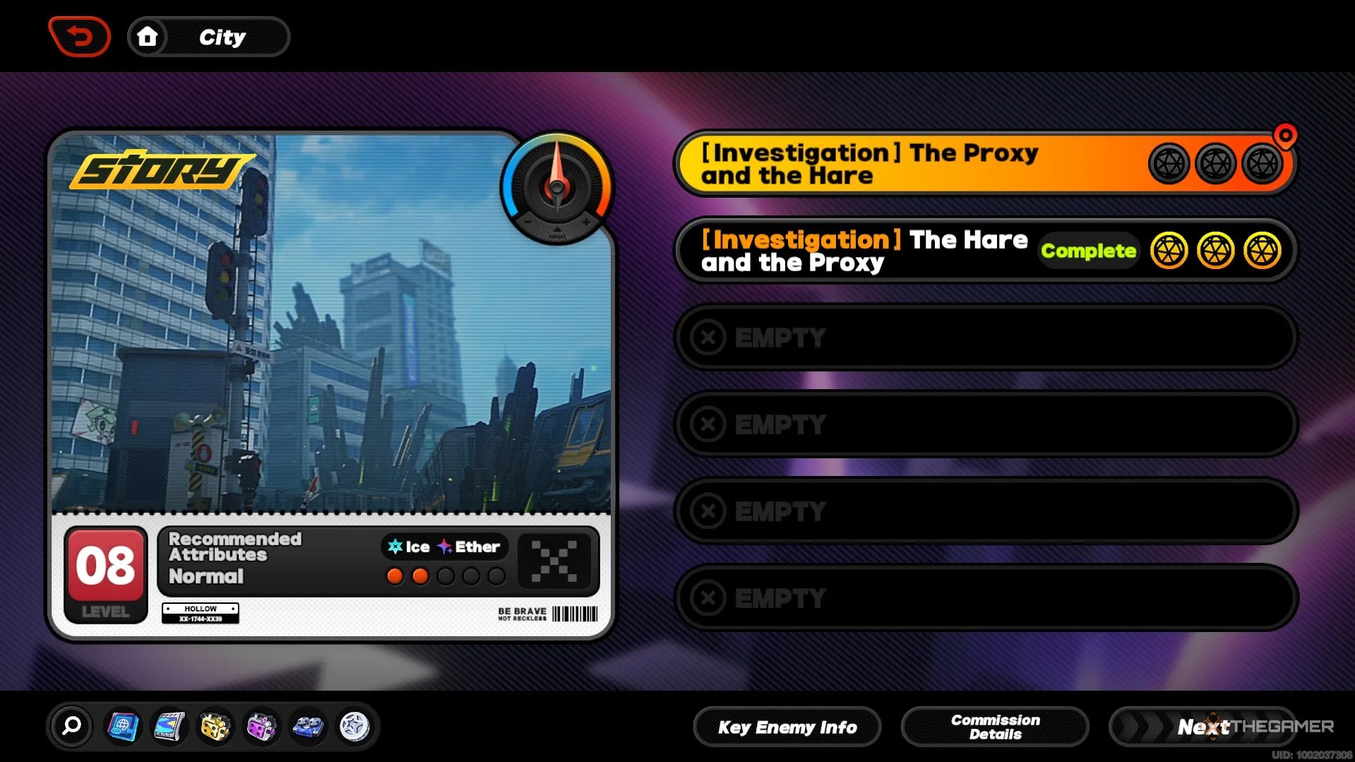 The quest information for The Proxy And The Hare in Zenless Zone Zero.