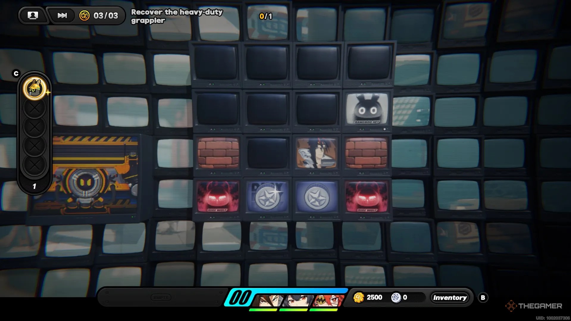 Anton diagonally below the bangboo in the HDD in Zenless Zone Zero.