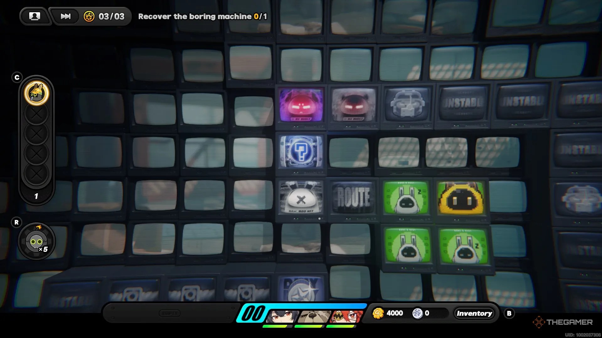 A spiral of gray tiles leading to a square of green tiles in Zenless Zone Zero.