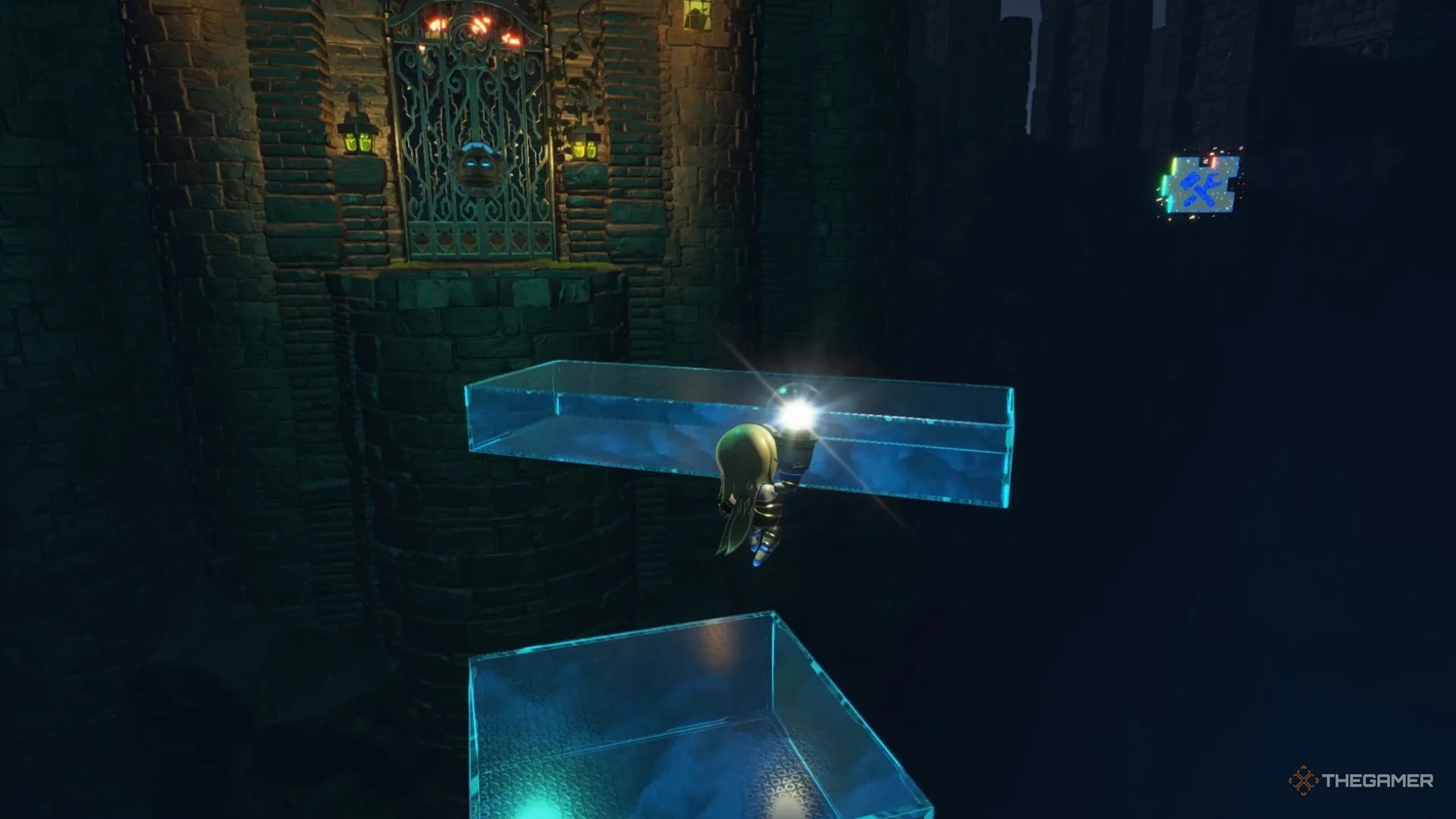 Astro Bot. Ghouls And Bots. The first puzzle piece. Floating in the void.