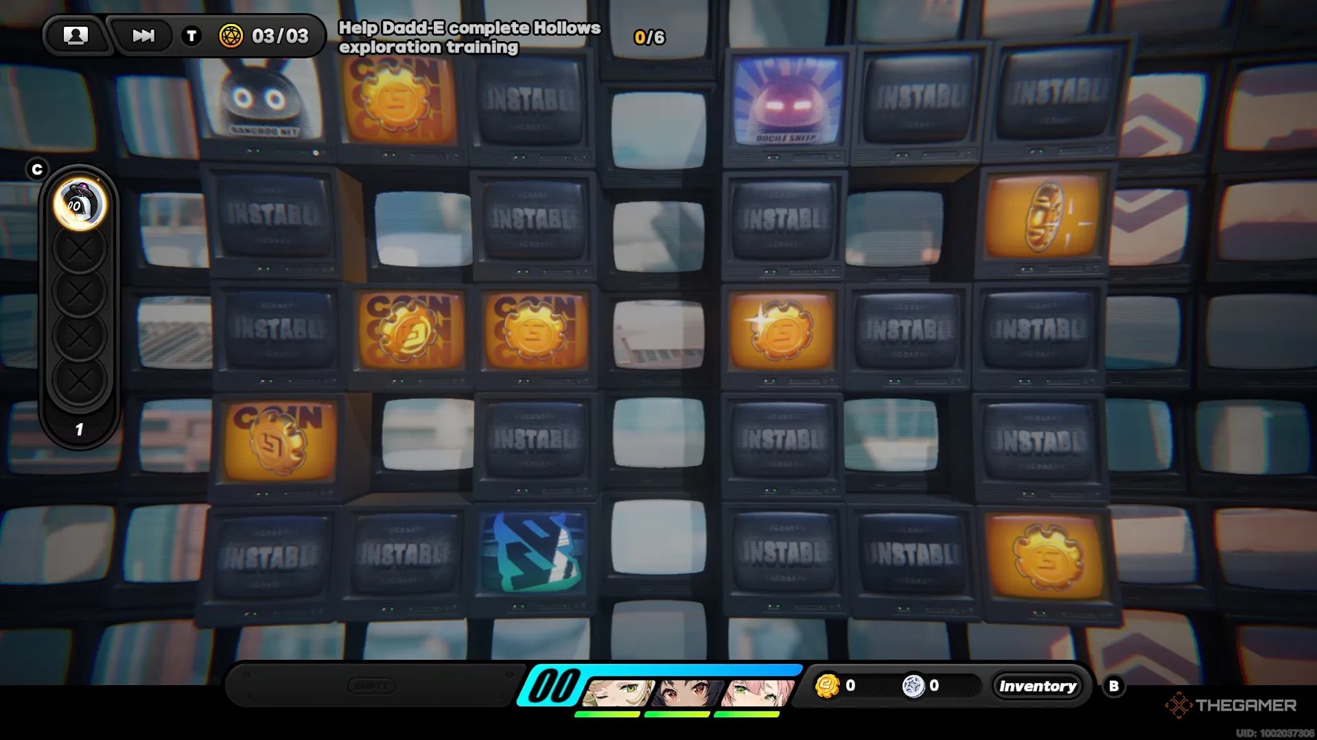 Glowing television screens in the shape of the number 88 in Zenless Zone Zero.
