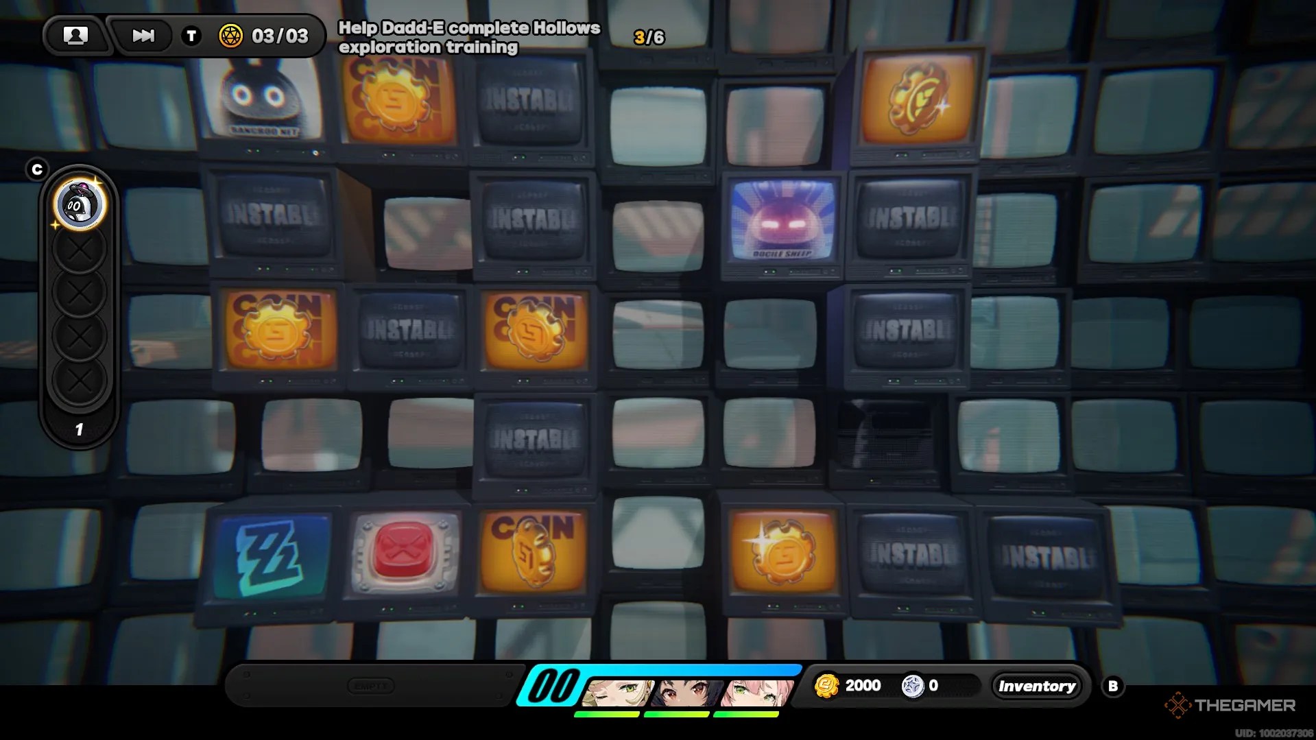 Glowing television screens in the shape of the number 91 in Zenless Zone Zero.