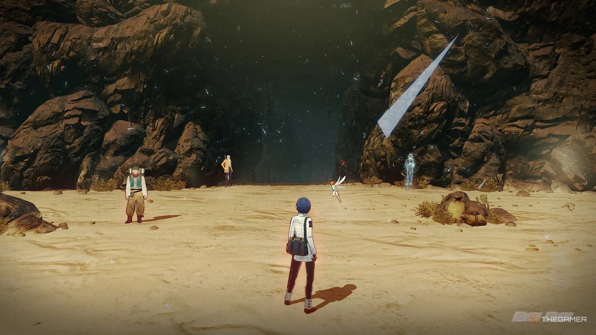 Outside the Giant Sandworm&rsquo;s Nest in Metaphor Refantazio.