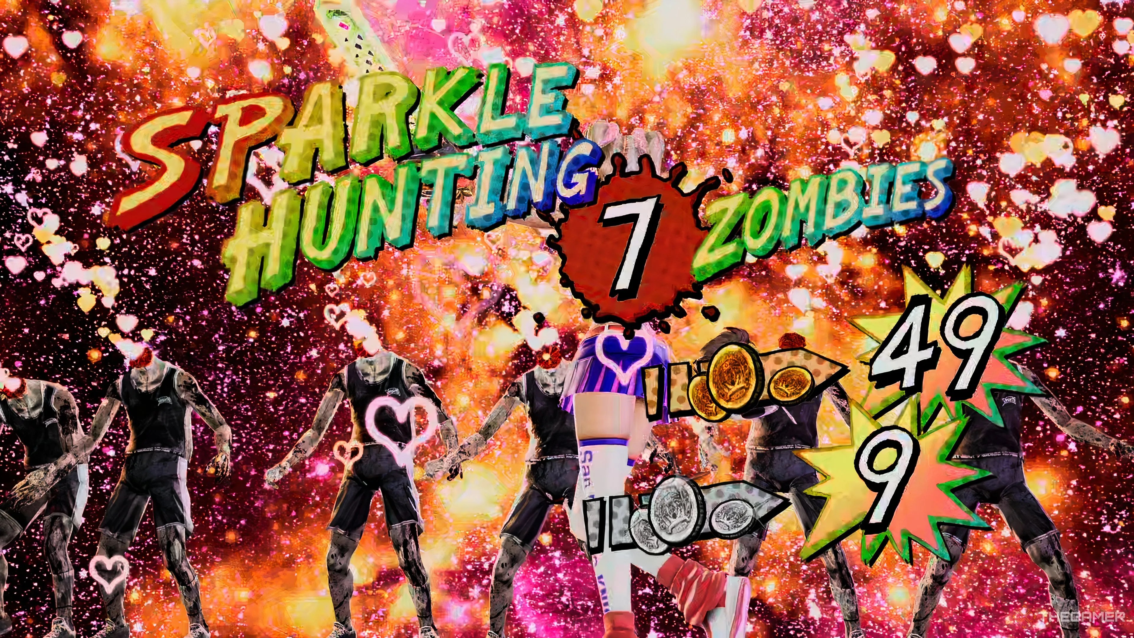 A Sparkle Hunt in Lollipop Chainsaw RePop where Juliet has killed seven enemies.