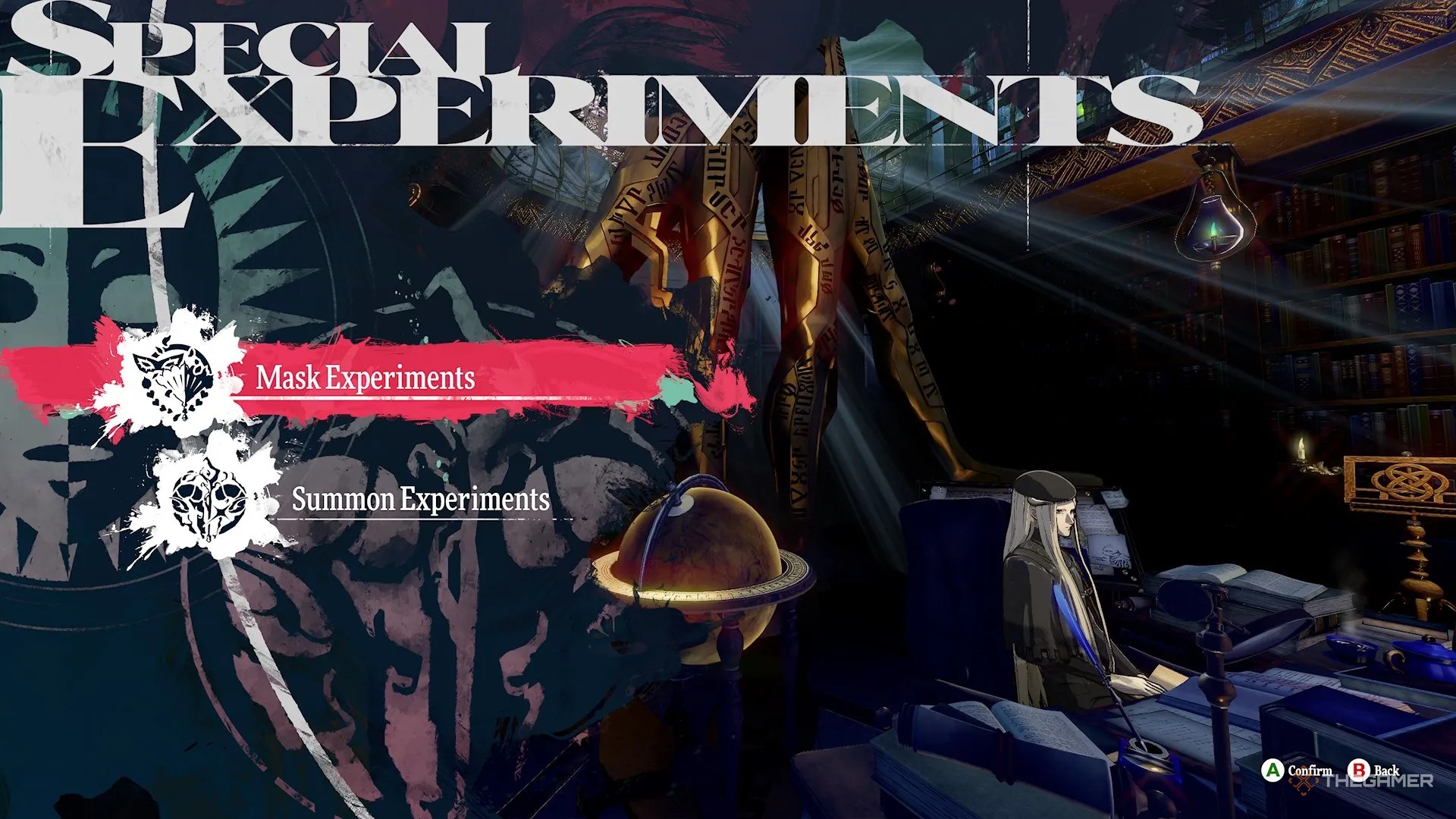 The Special Experiments menu in Metaphor Refantazio.