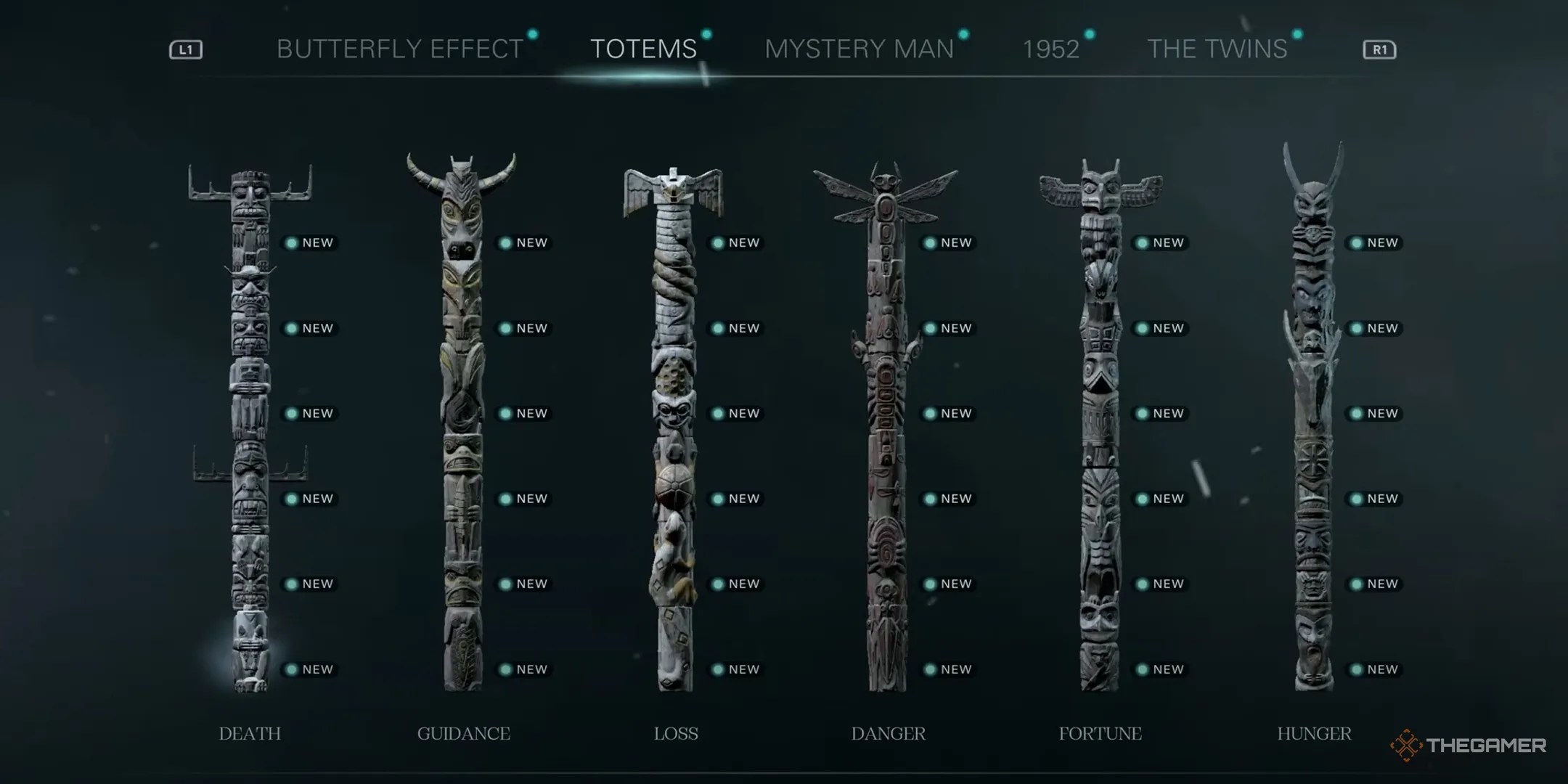 The Totems in the Until Dawn Remake.