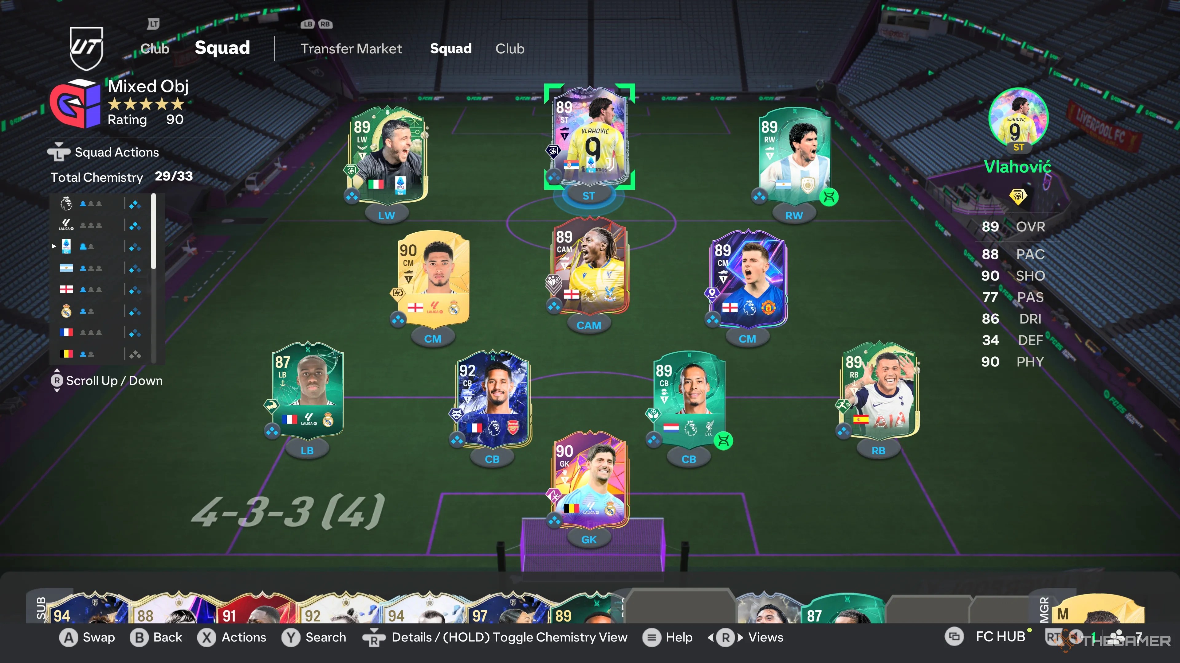 The Flashback Tammy Abraham Objective Team Example in EA Sports FC 25