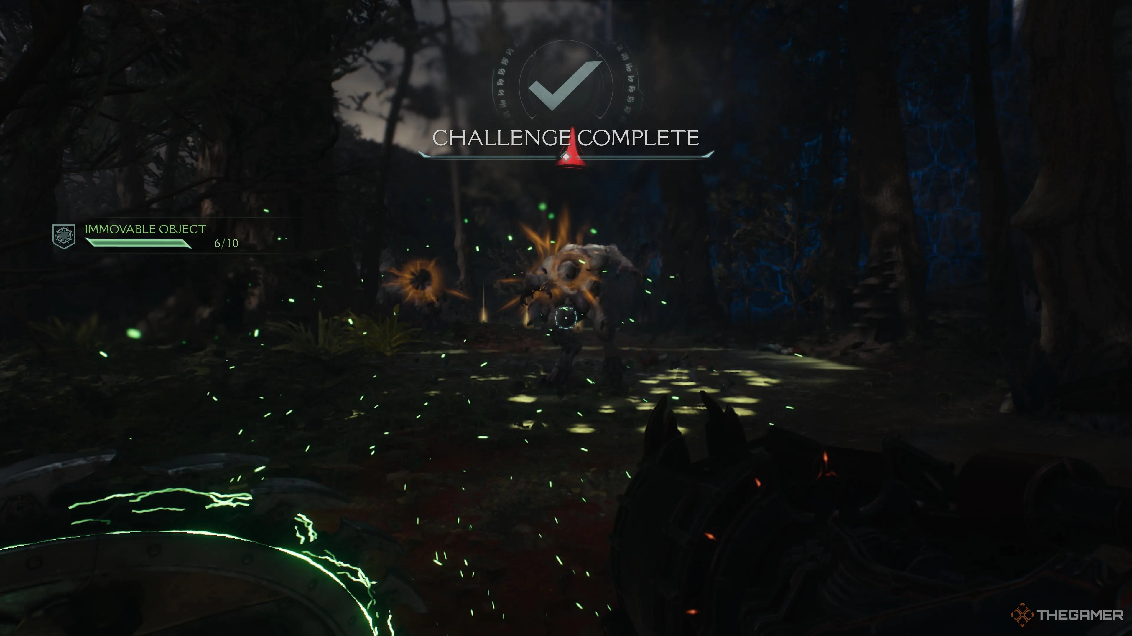 Completing the immovable object challenge The Siege Part 1 stage of Doom The Dark Ages.