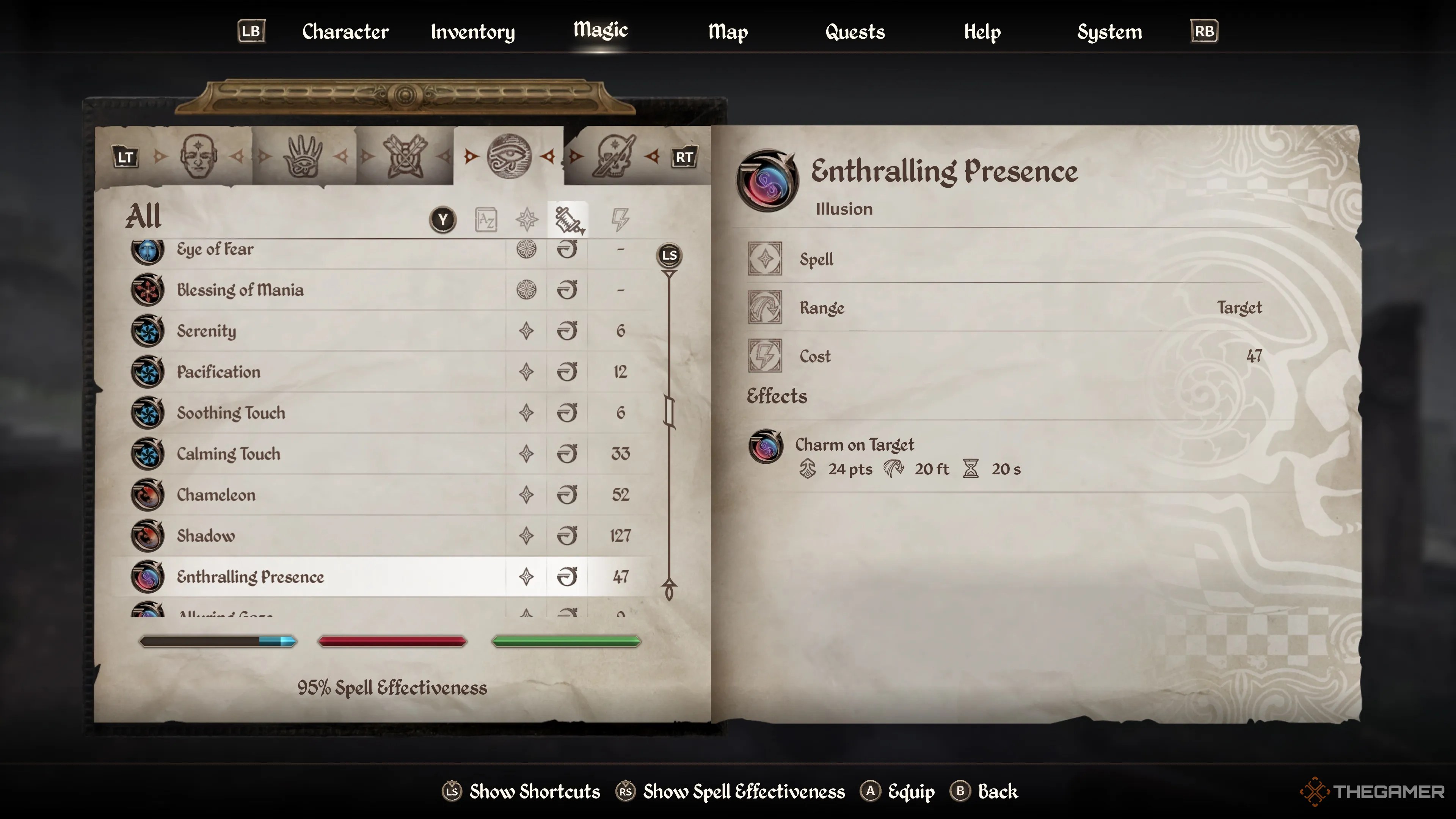 Oblivion Remastered Best Illusion Spells Enthralling Presence 5