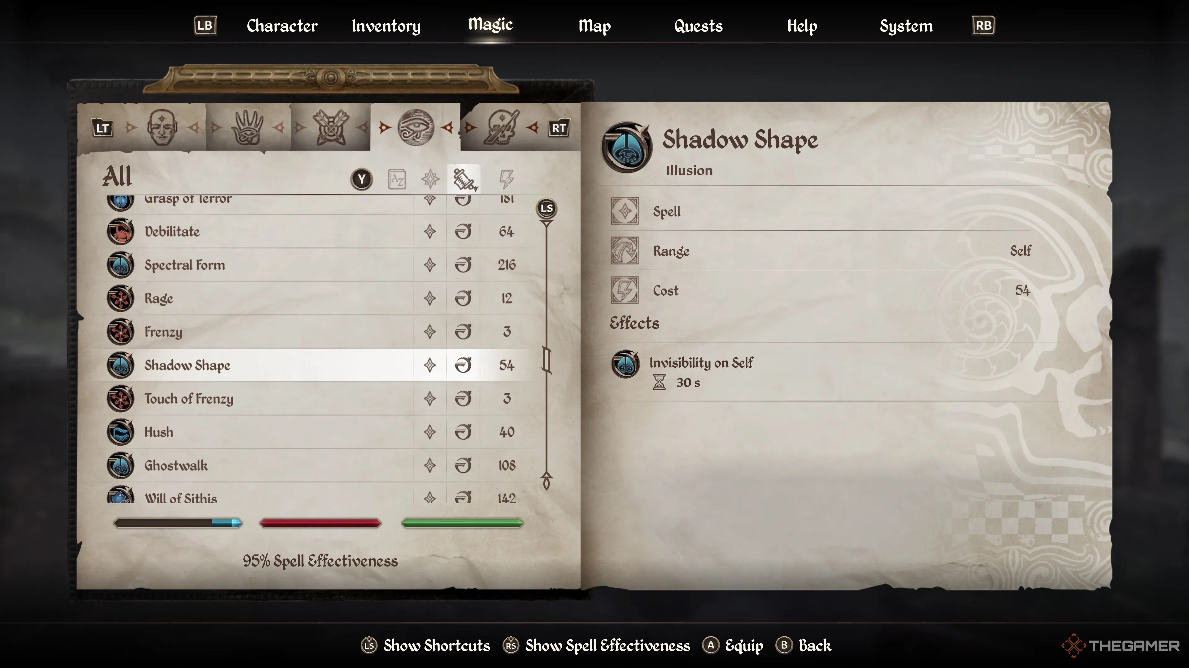 Oblivion Remastered Best Illusion Spells Shadow Shape 12