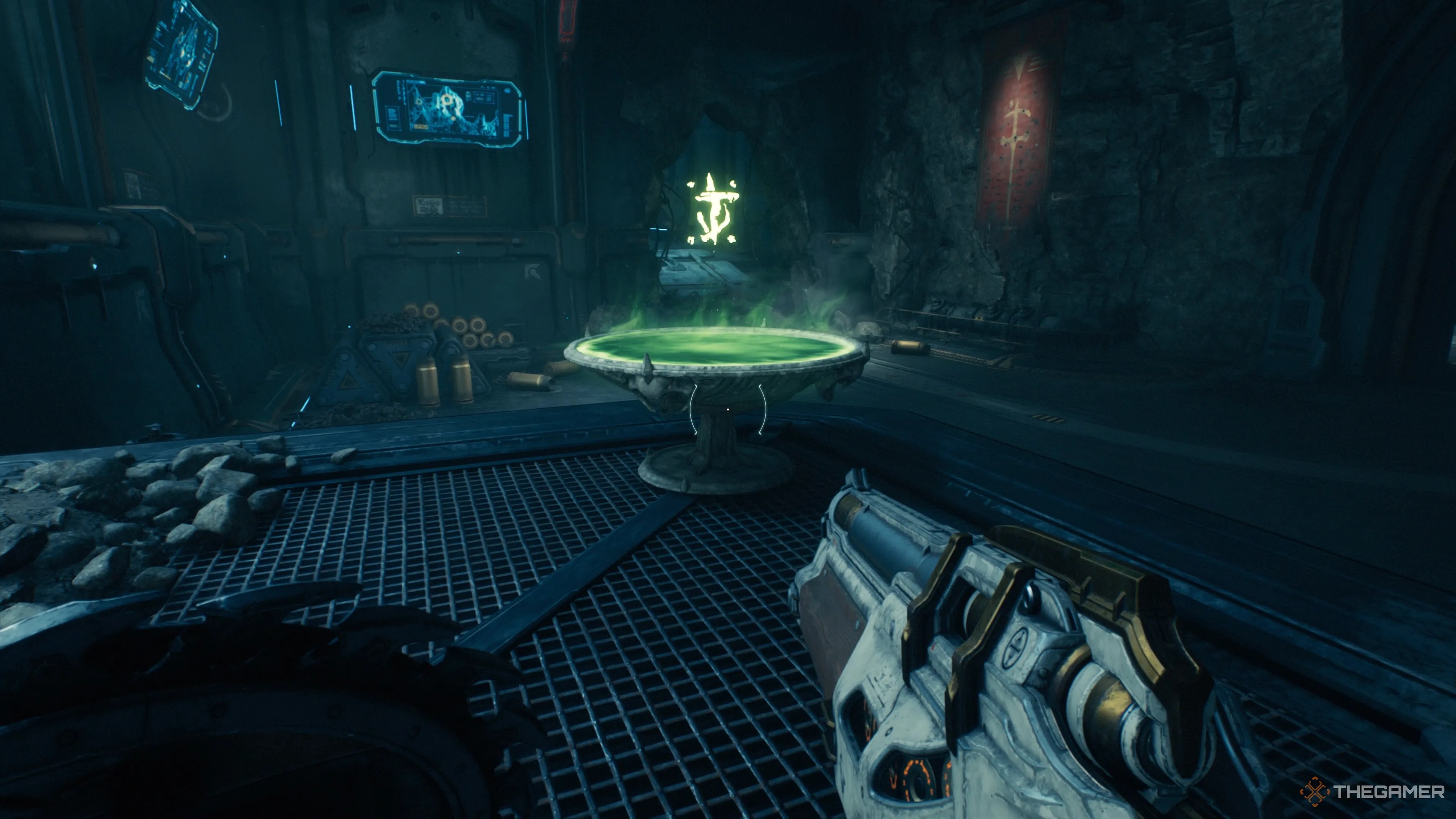 The Auto Turret Shield Rune in The Sentinel Command Station of Doom The Dark Ages.