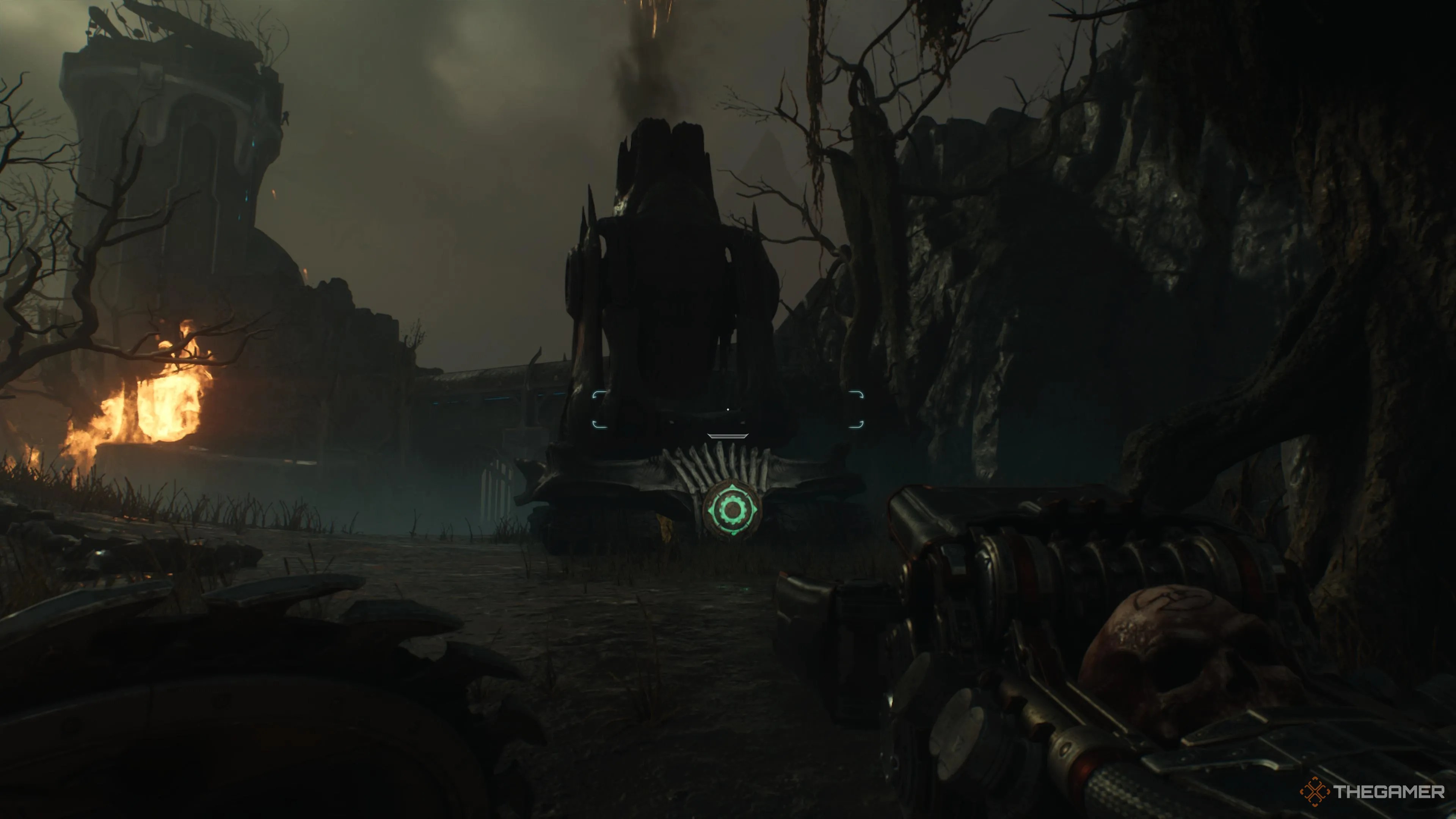 The First Artillery Cannon in the Siege Part 1 stage of Doom The Dark Ages.
