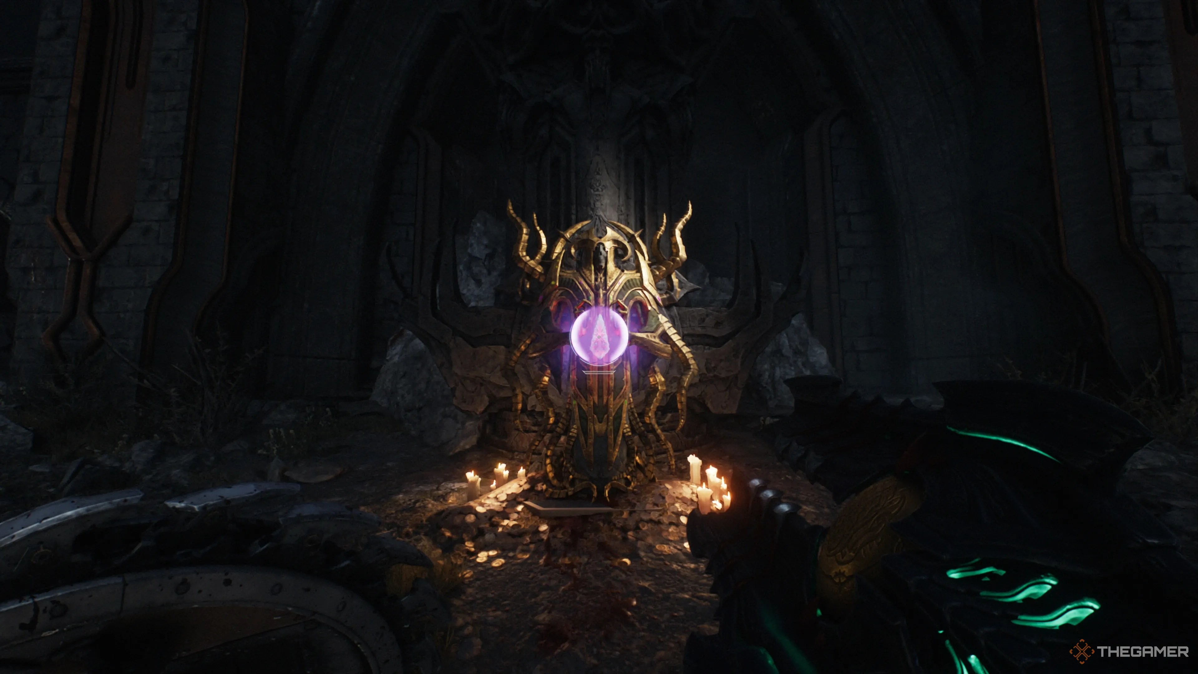 The Wraithstone at the end of the secret landing platform at the top of the Spire Of Nerathul of Doom The Dark Ages.