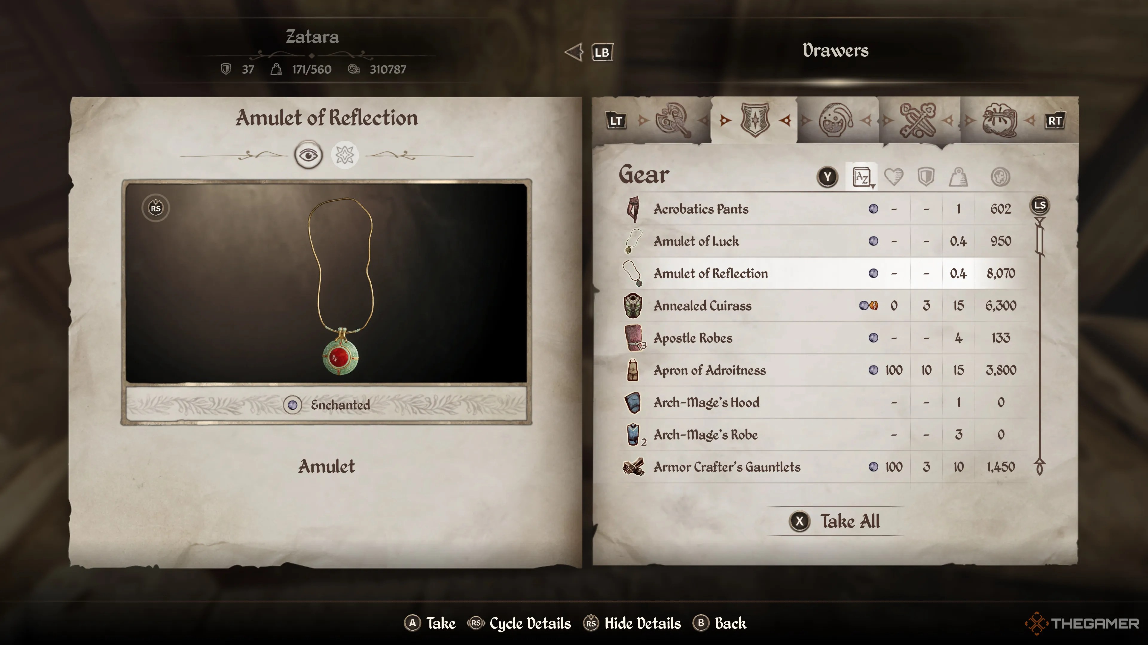 Oblivion Remastered Best Amulets Amulet of Reflection 3