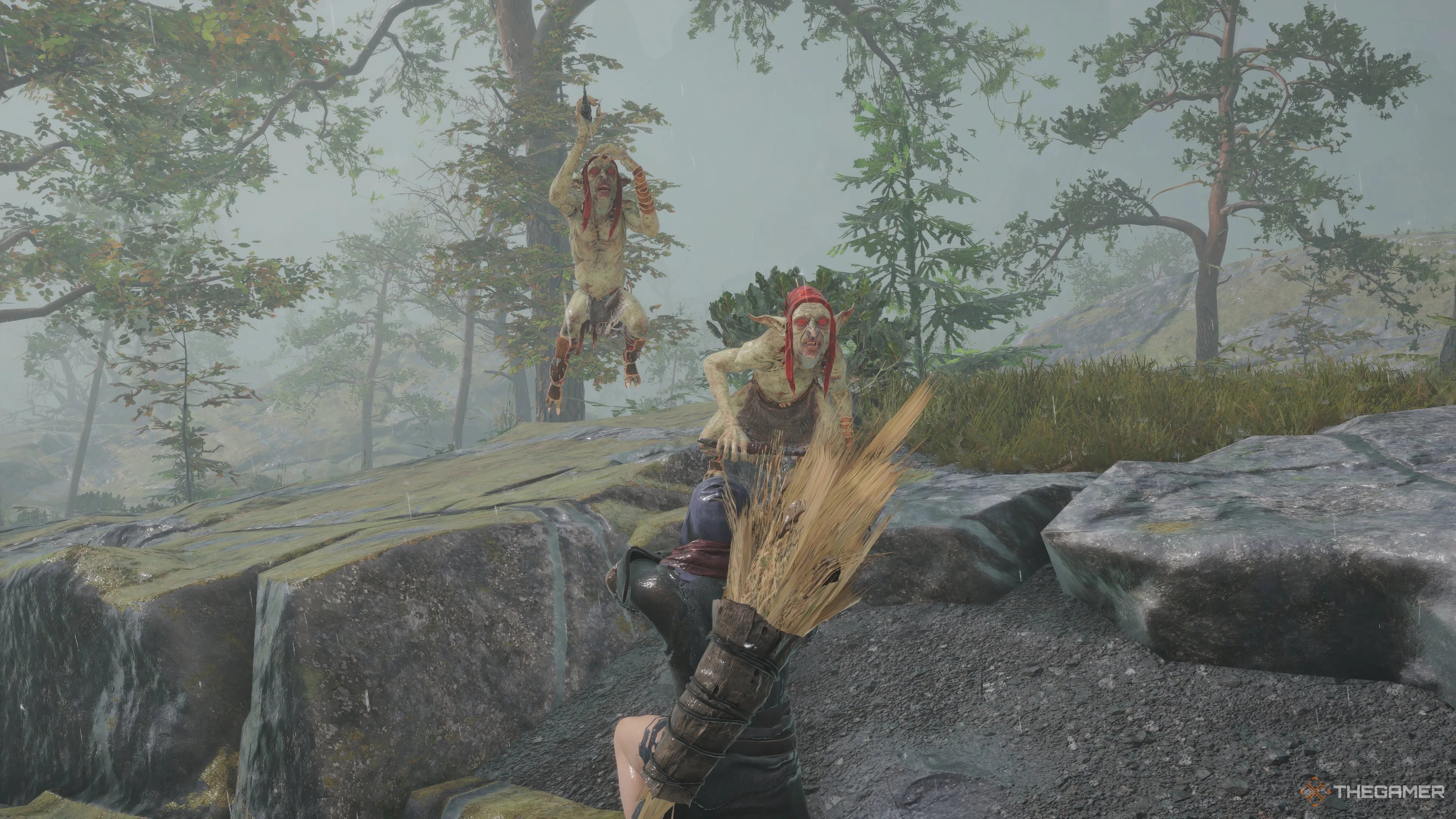 Redcaps attack with a deadly blow in Tainted Grail: The Fall Of Avalon.