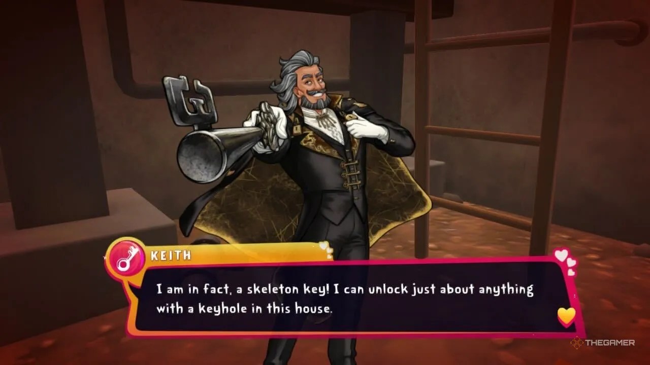 Keith introducing himself as your skeleton key in Date Everything!
