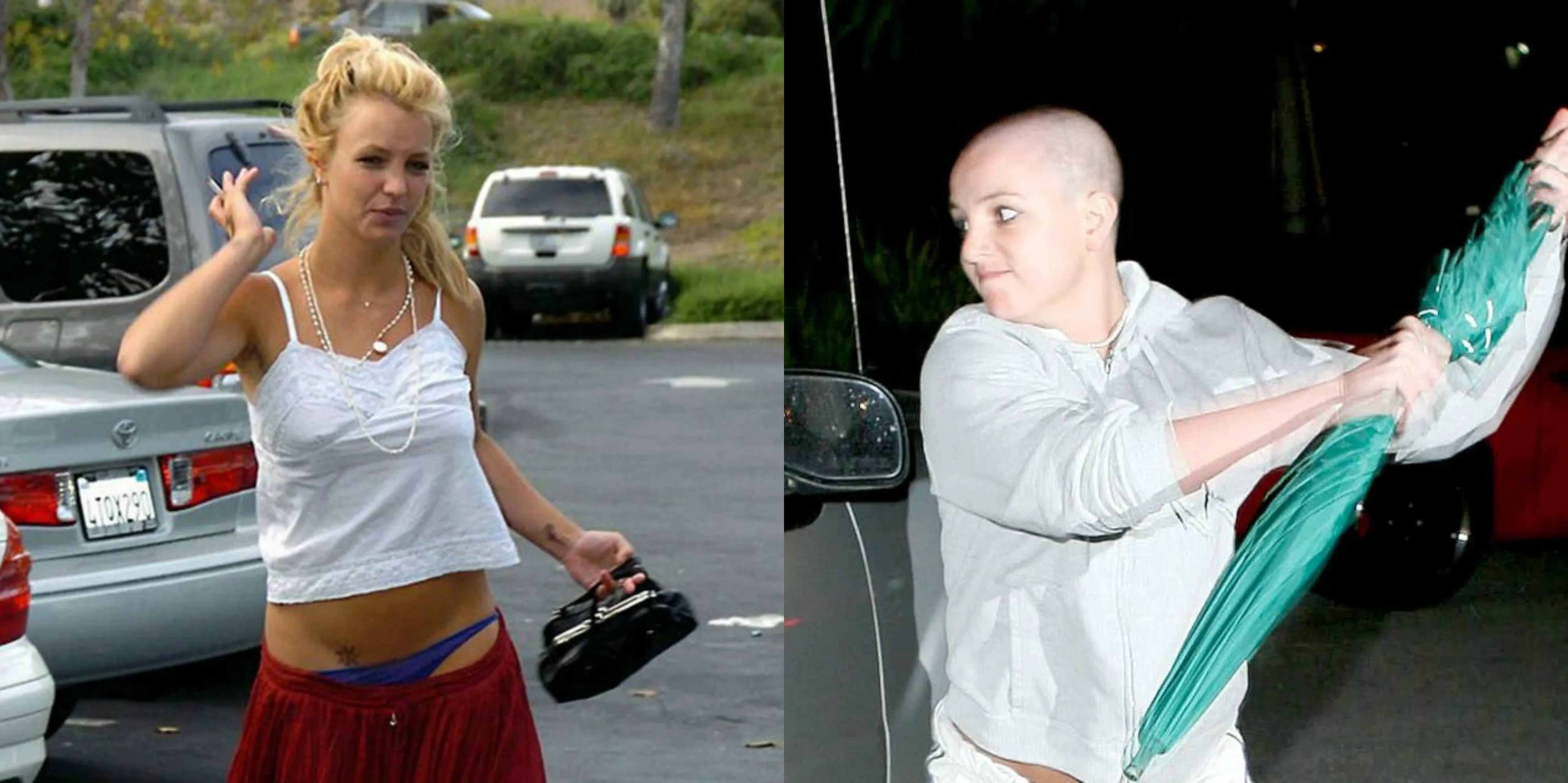 Britney Spears Car Photo No Underwear