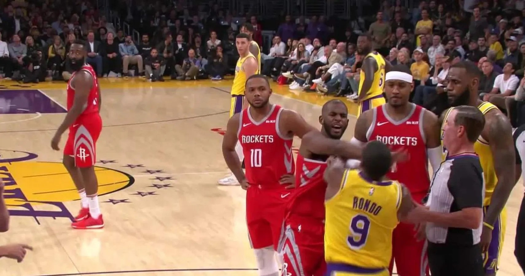 Rockets Vs Lakers Brawl Players React To Unexpected Fight