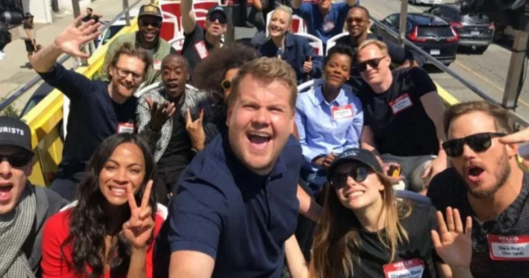 Avengers Cast Goes Sightseeing With James Corden TheThings