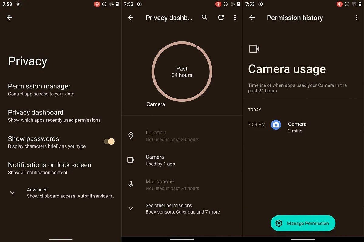 Android 12's new privacy controls could include a Privacy Dashboard
