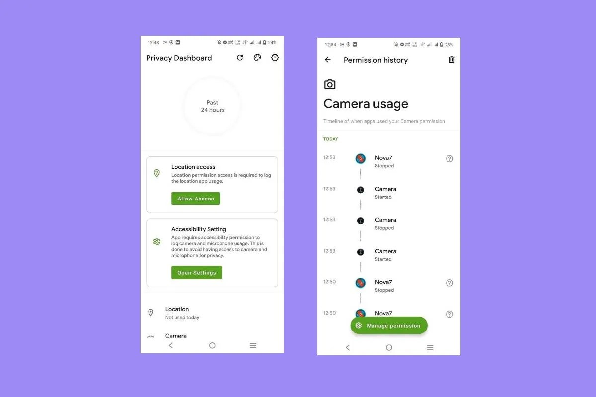 The Privacy Dashboard app brings Android 12's Privacy Dashboard to