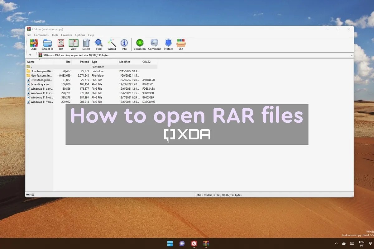 How to open and extract RAR files on your PC