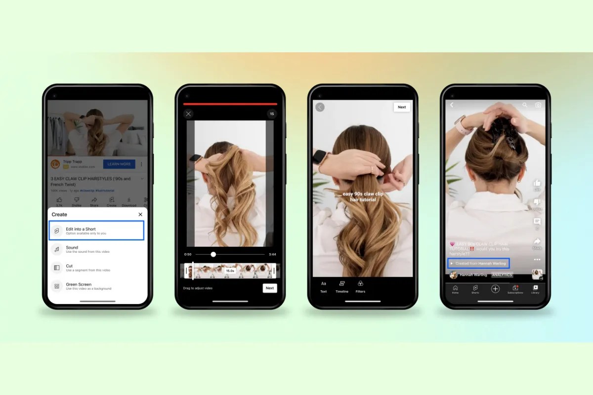 YouTube Shorts can now be easily created from existing longform videos