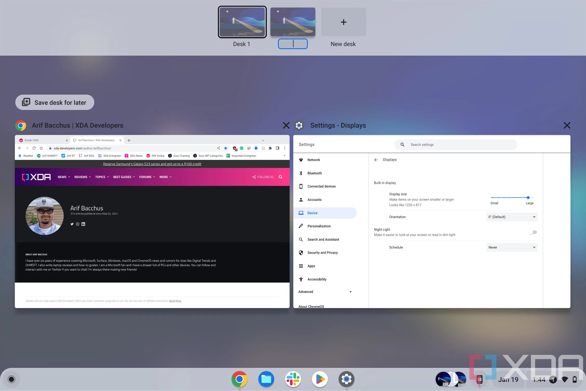 How to use virtual desktops on a Chromebook