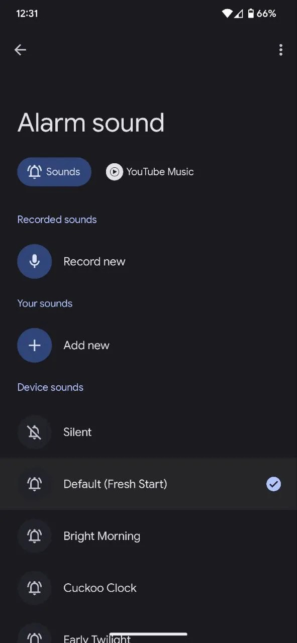 Google's Clock app now lets you record your own alarm sounds