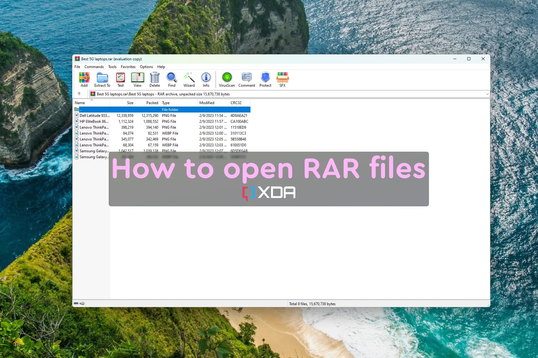 How to open and extract RAR files on your PC