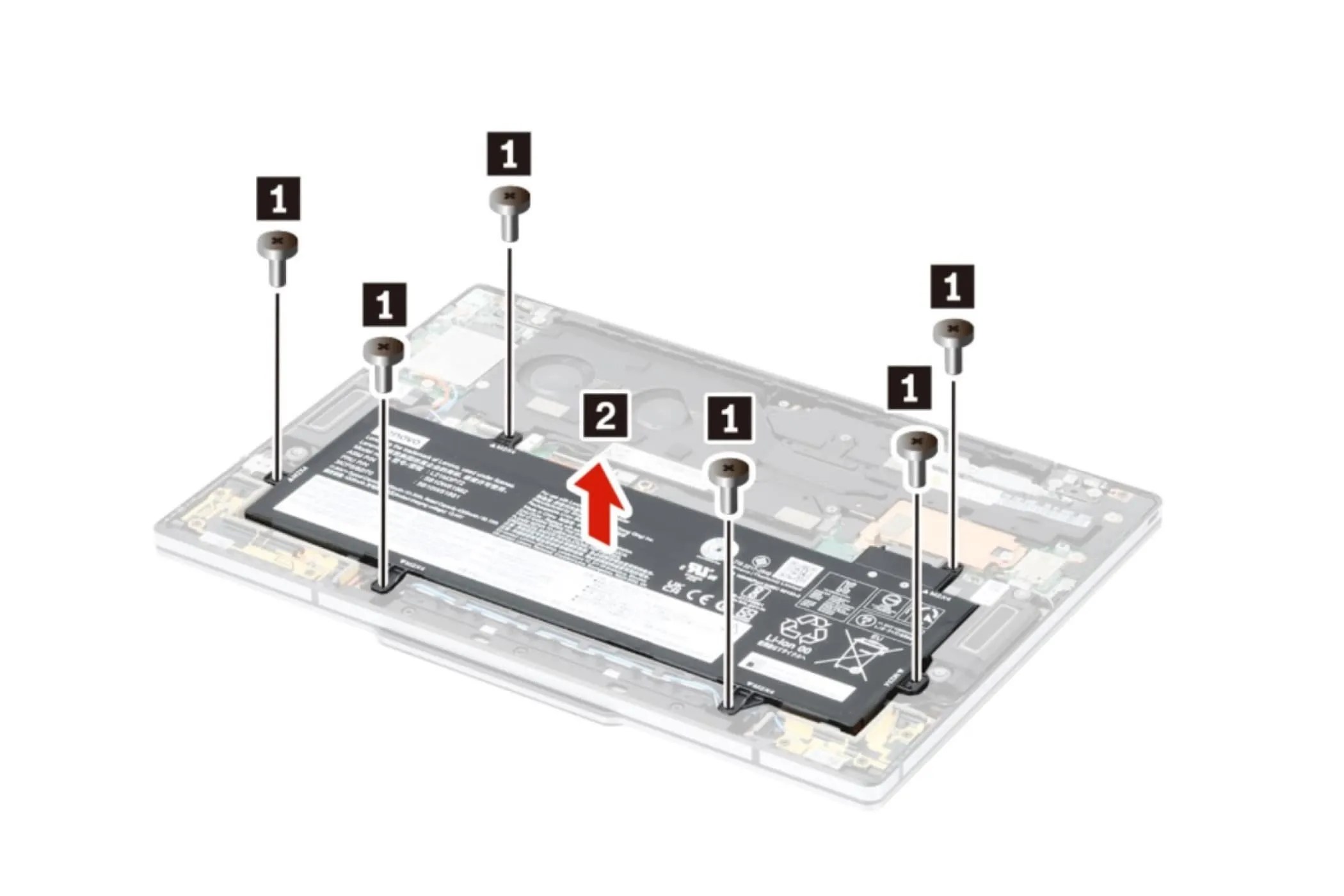 How to replace the battery in the Lenovo ThinkPad Z13 Gen 2