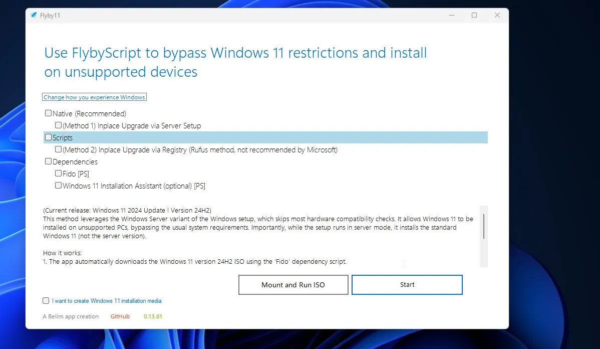 I used Flyby11 to dodge Windows 11 system requirements, and here's how