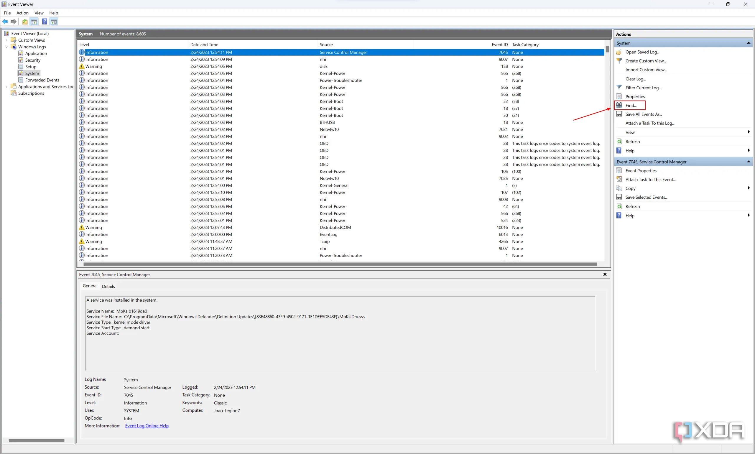 How to use Event Viewer to check for errors on Windows 11