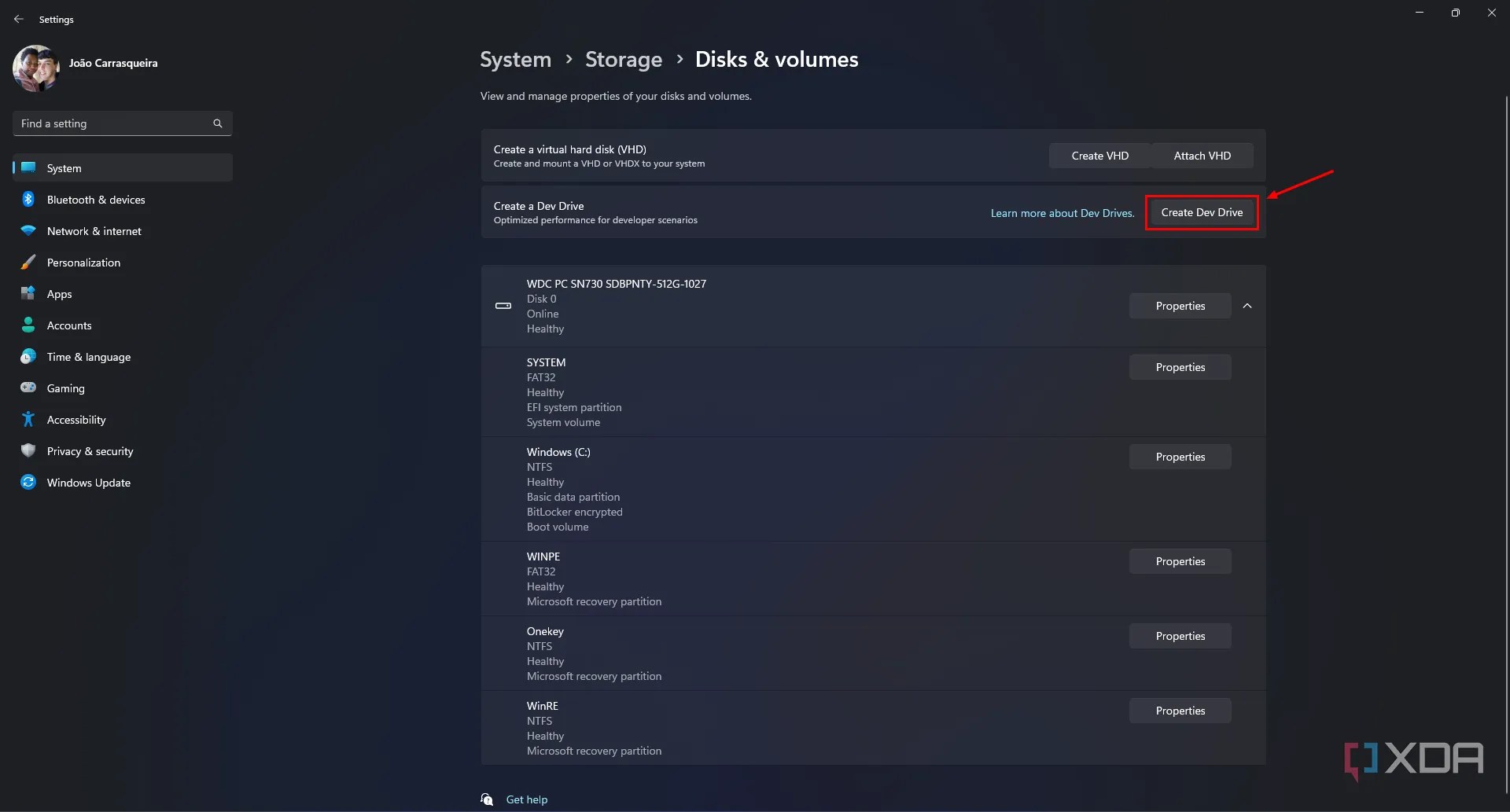 How to create a Dev Drive in Windows 11
