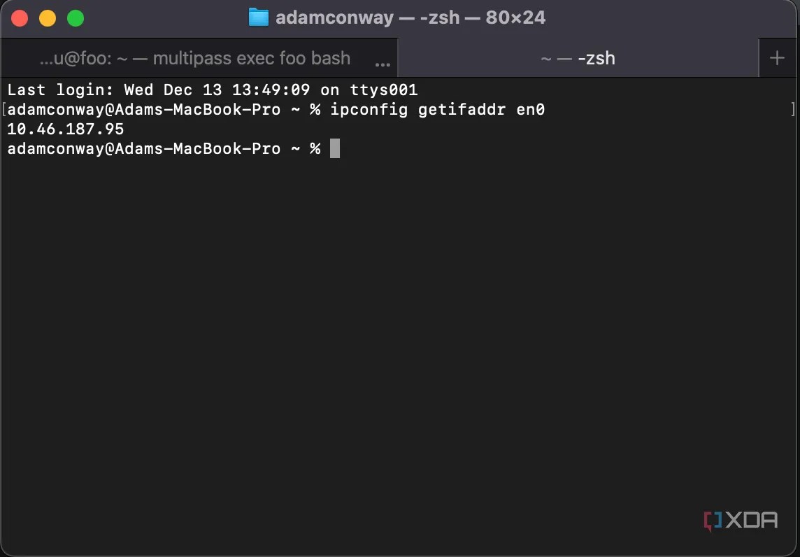 How to run ipconfig on a Mac