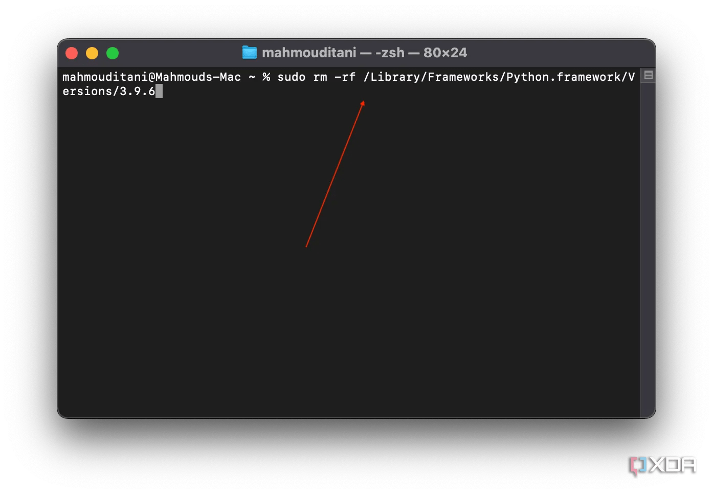 How to uninstall Python on macOS