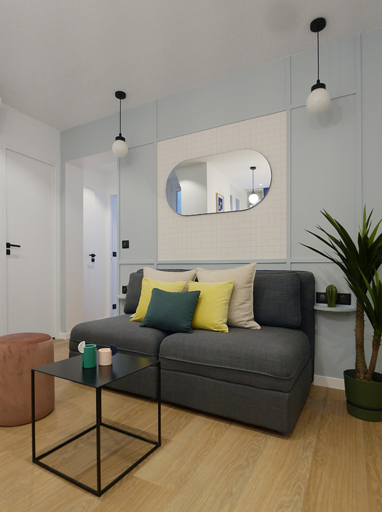 Due piccole case arredate con il colore a Parigi le idee da copiare