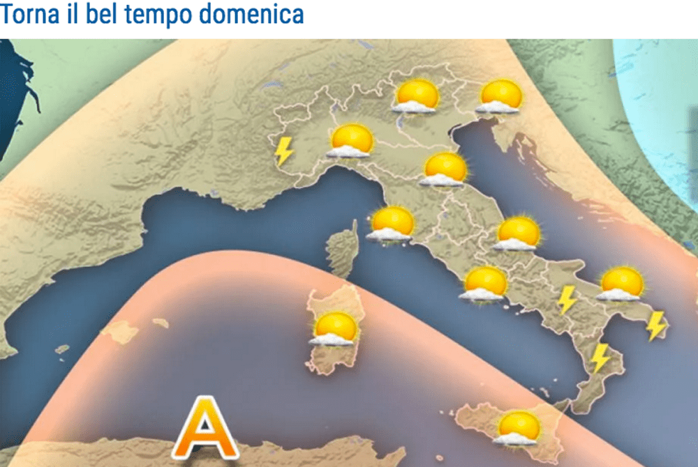 Le previsioni meteo del fine settimana che tempo farà in Italia l’8 e